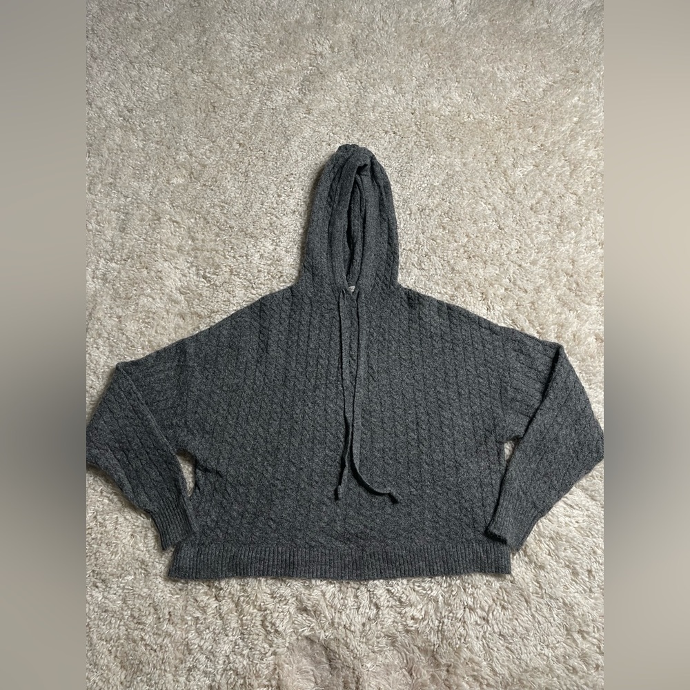 Jamison From Evereve Sweater Drawstring Hoodie Si… - image 1